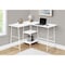 Monarch Specialties Computer Desk, Home Office, Corner, Storage Shelves, 48"L, L Shape, Work, Laptop, Metal, White I 7596 - alternate 5